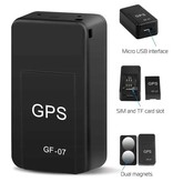 ACEHE GF-07 Magnetische GPS Tracker - Auto Beveiliging Real Time Locator Zwart