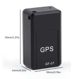 ACEHE GF-07 Tracker GPS magnétique - Localisateur en temps réel de sécurité de voiture Noir