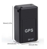 ACEHE Rastreador GPS magnético GF-07 - Localizador en tiempo real de seguridad para automóviles Negro