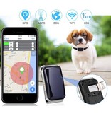 Topin Collier GPS Tracker - Pet Lost Real Time Locator IP67 Charge Magnétique Bleu