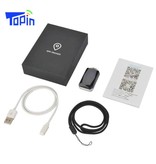 Topin Obroża GPS Tracker - Lokalizator zgubionych zwierząt w czasie rzeczywistym IP67 Ładowanie magnetyczne Niebieski