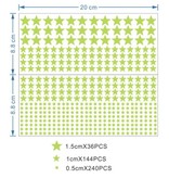 Stuff Certified® Świecące w ciemności Gwiazdy - 420 sztuk - Dekoracja Świetlna Naklejki Ścienne