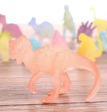Stuff Certified® Glow in the Dark Dinosaur Playset 16 Pieces - Luminous Dino Toy Figures for Kids