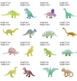 Stuff Certified® Juego de dinosaurios que brillan en la oscuridad 16 piezas - Figuras de juguete de dinosaurios luminosos para niños
