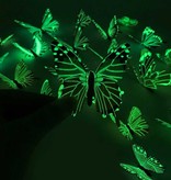 Stuff Certified® Glow in the Dark Papillons - 12 Pièces - Stickers Muraux Lumineux Décoration Couleur Mélange