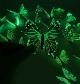 Stuff Certified® Glow in the Dark Papillons - 12 Pièces - Stickers Muraux Lumineux Décoration Rose