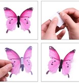 Stuff Certified® Glow in the Dark Butterflies - 12 Pieces - Luminous Wall Stickers Decoration Pink