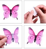 Stuff Certified® Mariposas que Brillan en la Oscuridad - 12 Piezas - Pegatinas de Pared Luminosas Decoración Rosa