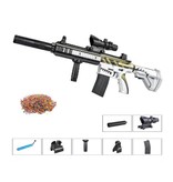 Csnoobs Blaster de gel eléctrico con 10,000 bolas - M416 Model Water Toy Gun Silver