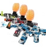 Csnoobs Blaster électrique à gel avec 10 000 balles - Pistolet à eau modèle AK47 bleu