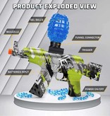 Csnoobs Electric Gel Blaster with 10,000 Balls - AK47 Model Water Toy Gun Blue