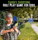 Csnoobs Pistola elettrica in gel con 10.000 palline - Modello AK47 Giocattolo acquatico in schiuma blu