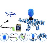 Csnoobs Electric Gel Blaster with 10,000 Balls - AK47 Model Water Toy Gun Blue