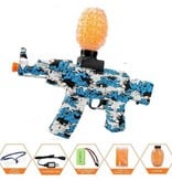 Csnoobs Blaster électrique à gel avec 10 000 balles - Pistolet à eau modèle AK47 bleu