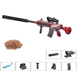 Csnoobs Electric Gel Blaster with 10,000 Balls - M416 Model Water Toy Gun Red