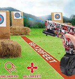 Csnoobs Pistolet à eau électrique à gel avec 10 000 balles, modèle pistolet rouge