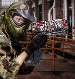 Csnoobs Pistolet à eau électrique à gel avec 10 000 balles, modèle pistolet rouge