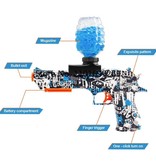 Csnoobs Blaster électrique à gel avec 10 000 balles - Pistolet à eau modèle Desert Eagle rouge