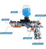 Csnoobs Pistolet à eau électrique à gel avec 10 000 balles, modèle pistolet rouge