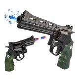 Csnoobs Blaster elettrico per gel 500 sfere - Pistola giocattolo ad acqua modello .357 Magnum bianca