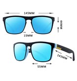 DJXFZLO Lunettes de soleil polarisées - Retro Driving Shades Classic Blue