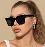 ZXWLYXGX Lunettes de soleil vintage pour femmes - Lunettes rétro UV400 Driving Shades Black