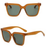 ZXWLYXGX Lunettes de Soleil Vintage Femme - Lunettes Rétro Lunettes UV400 Driving Shades Vert