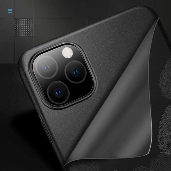 Felfial iPhone 14 Ultra Dun Hoesje - Hard Matte Case Cover Zwart