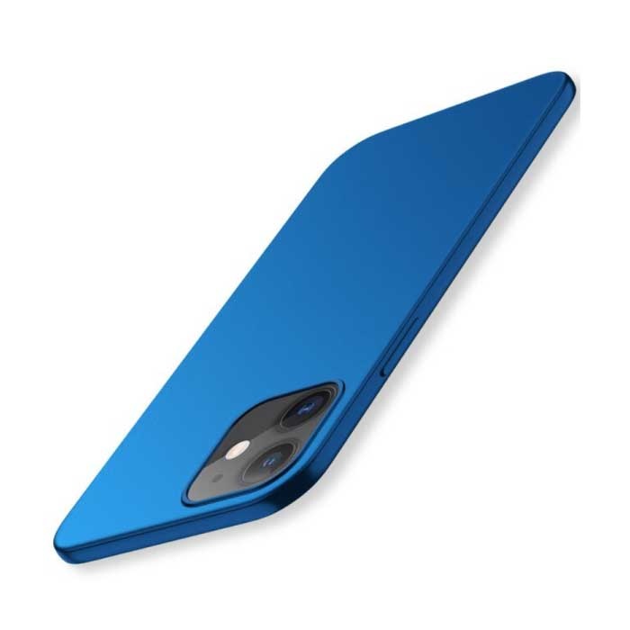 iPhone 14 Plus Ultradünne Hülle - Harte Matte Hülle Blau