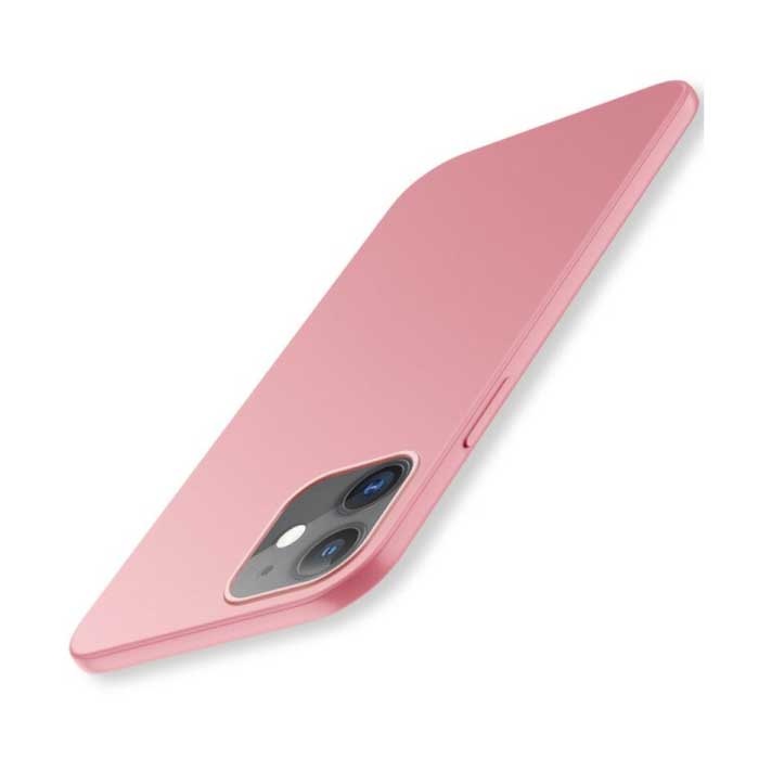 iPhone 14 Pro Ultra Thin Case - Hard Matte Case Cover Pink