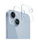 Stuff Certified® Lot de 2 caches d'objectif d'appareil photo en verre trempé pour iPhone 14 - Protection antichoc