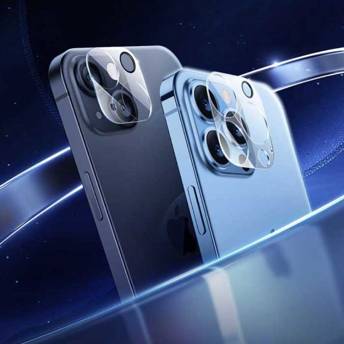 Stuff Certified® Confezione da 2 copriobiettivo per fotocamera in vetro temperato per iPhone 14 Plus - Custodia protettiva antiurto