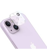 Stuff Certified® Confezione da 2 copriobiettivo per fotocamera in vetro temperato per iPhone 14 Plus - Custodia protettiva antiurto