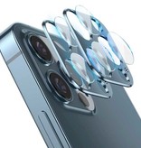 Stuff Certified® Confezione da 2 copriobiettivo per fotocamera in vetro temperato per iPhone 14 Pro - Custodia protettiva antiurto