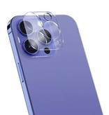 Stuff Certified® 2-Pack iPhone 14 Pro Tempered Glass Camera Lens Cover - Shockproof Case Bescherming