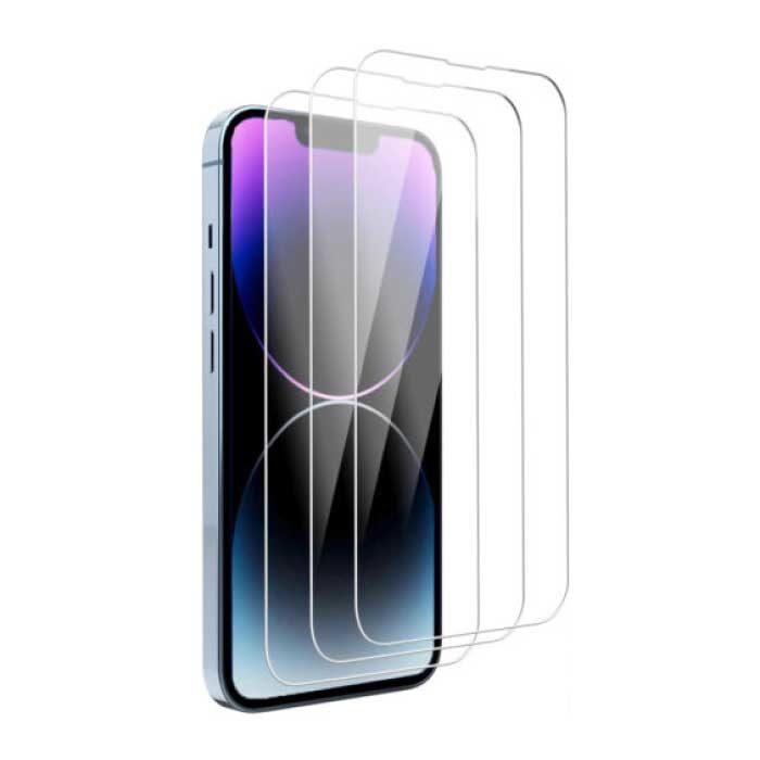 Paquete de 3 protectores de pantalla para iPhone 14 - Película de vidrio templado Vidrio templado