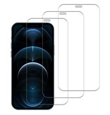 Stuff Certified® Paquete de 3 protectores de pantalla para iPhone 14 - Película de vidrio templado Vidrio templado