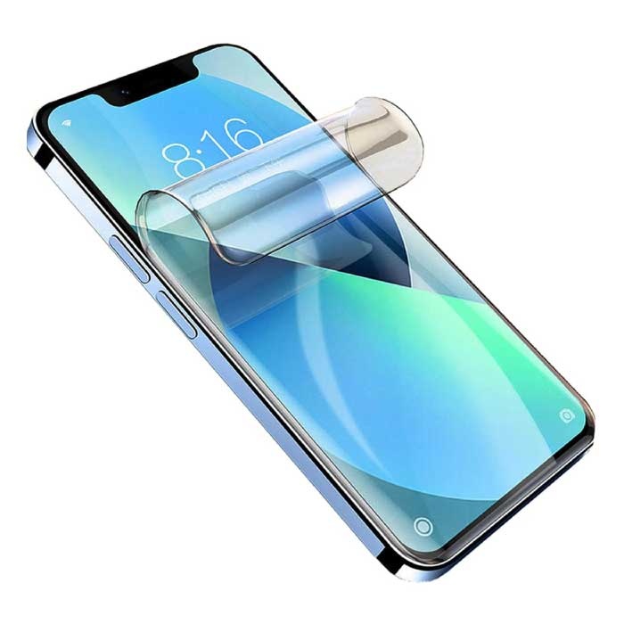 Confezione da 4 pellicole protettive per iPhone 14 Hydrogel Foil Film Pellicola protettiva pieghevole in PET