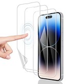 Stuff Certified® 4-Pack Screen Protector iPhone 14 Pro Hydrogel Foil Folie PET Vouwbare Beschermfolie Film