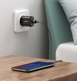 UGREEN Chargeur de prise 18W - Charge rapide 3.0 USB Chargeur mural Adaptateur de chargeur domestique Noir