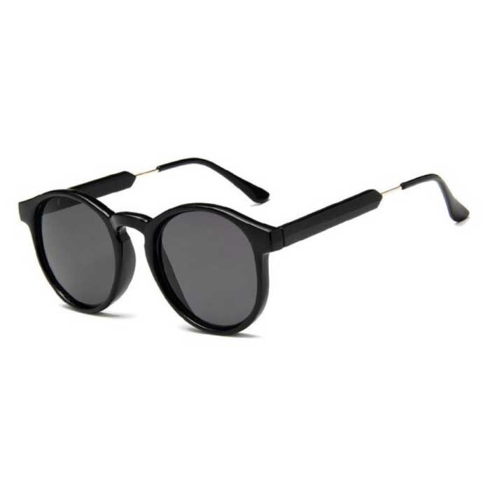 Occhiali da sole rotondi retrò - Occhiali da sole polarizzati Driving Shades Vintage Black