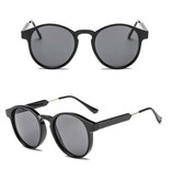 ZHM Lunettes de soleil rondes rétro - Polarized Driving Shades Vintage Black