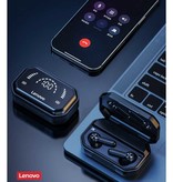 Lenovo Écouteurs sans fil LP3 Pro - Écouteurs à commande tactile Bluetooth 5.0 Noir