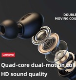 Lenovo Écouteurs sans fil LP3 Pro - Écouteurs à commande tactile Bluetooth 5.0 Noir