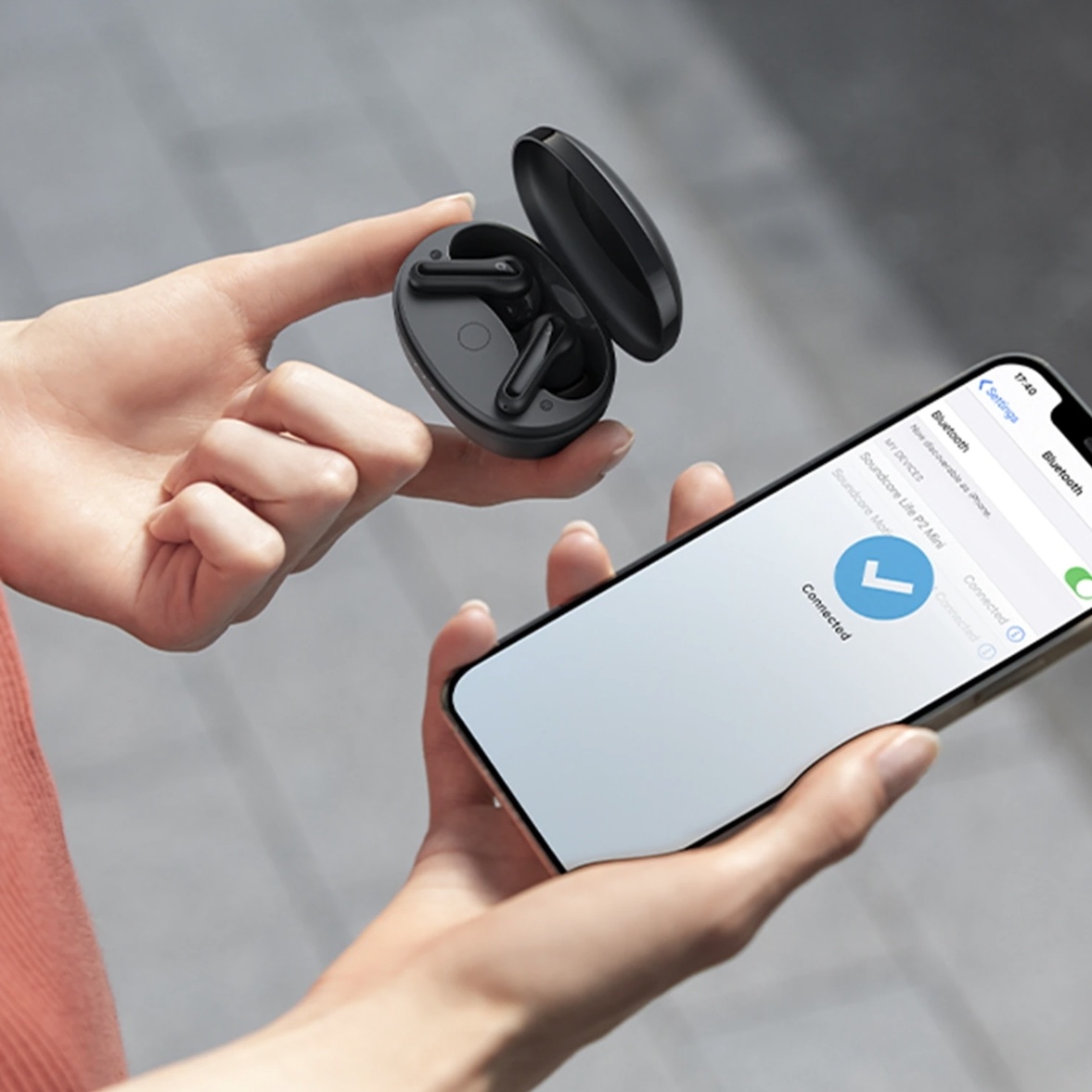 ANKER Soundcore Life P2 Mini Draadloze Oortjes met Touch Control -  TWS Bluetooth 5.2 Wireless Buds Earbuds Oortelefoon Zwart