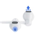 Xiaomi Auriculares AUX de 3,5 mm con micrófono y controles - Auriculares Auriculares con cable Auriculares Blanco