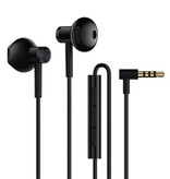 Xiaomi 3.5mm AUX Oordopjes met Microfoon en Controls - Oortjes Wired Earphones Oortelefoon Zwart