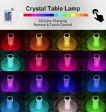 Stuff Certified® RGB Stimmungslampe mit Fernbedienung - Bluetooth Tischlampe Nachtlampe 16 Farben