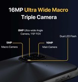 UMIDIGI Bison X10G Smartphone Extérieur IP69K Étanche - 4 Go RAM - 32 Go Stockage - AI Triple Caméra - Batterie 6150mAh - Etat Neuf - Garantie 3 Ans - Noir