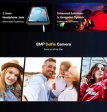 UMIDIGI Bison X10G Smartphone Outdoor IP69K Wodoodporny - 4 GB RAM - 32 GB pamięci masowej - Potrójny aparat AI - Bateria 6150 mAh - Nowy stan - 3 lata gwarancji - Czarny